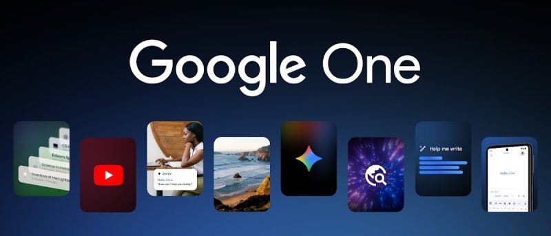 Баннер подписки Google One с логотипом Gemini
