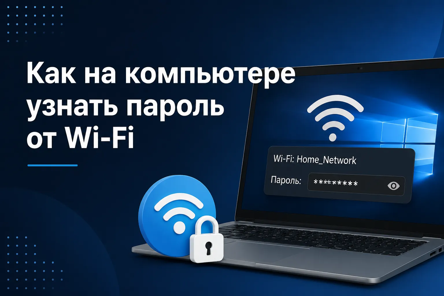 Как на компьютере узнать пароль от Wi-Fi Скриншот 1