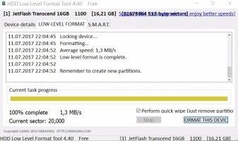 HDD Low Level Format Tool Скриншот 5