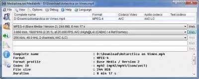 MediaInfo Скриншот 6